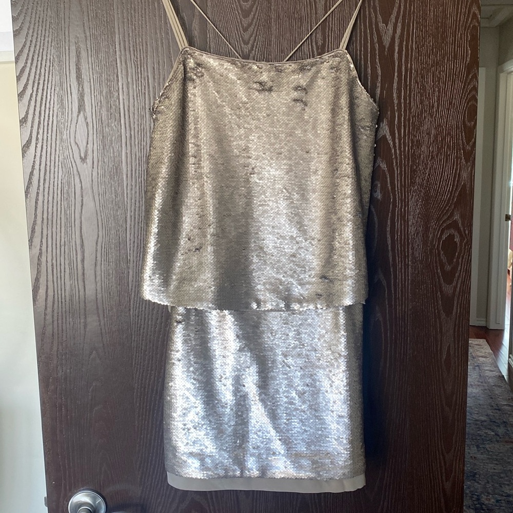 Banana Republic Tiered Sequin Dress